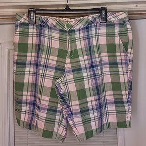 #304 Arizona Jean Co  Green/pink shorts Size 13
